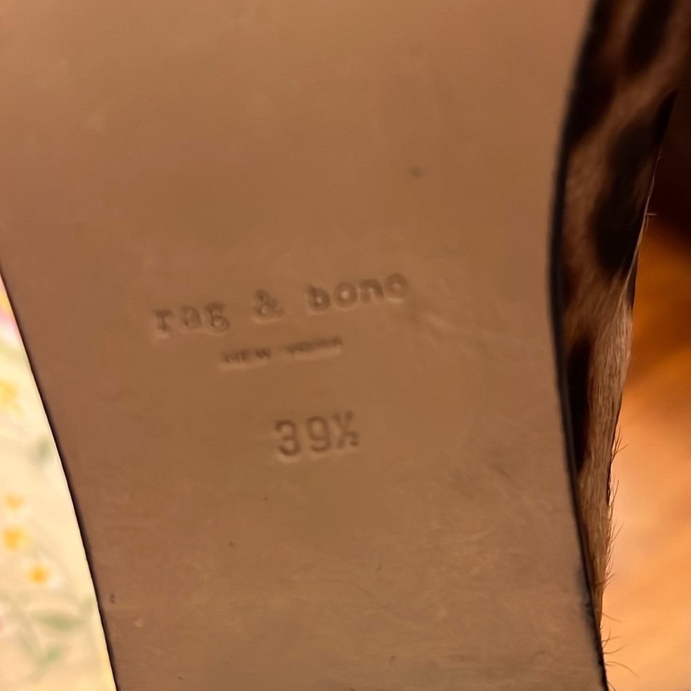 NWT Rag & Bone Calf Hair Leopard Open Toe … - Picture 6 of 16